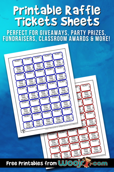 Printable Raffle Tickets Sheets | Woo! Jr. Kids Activities ...