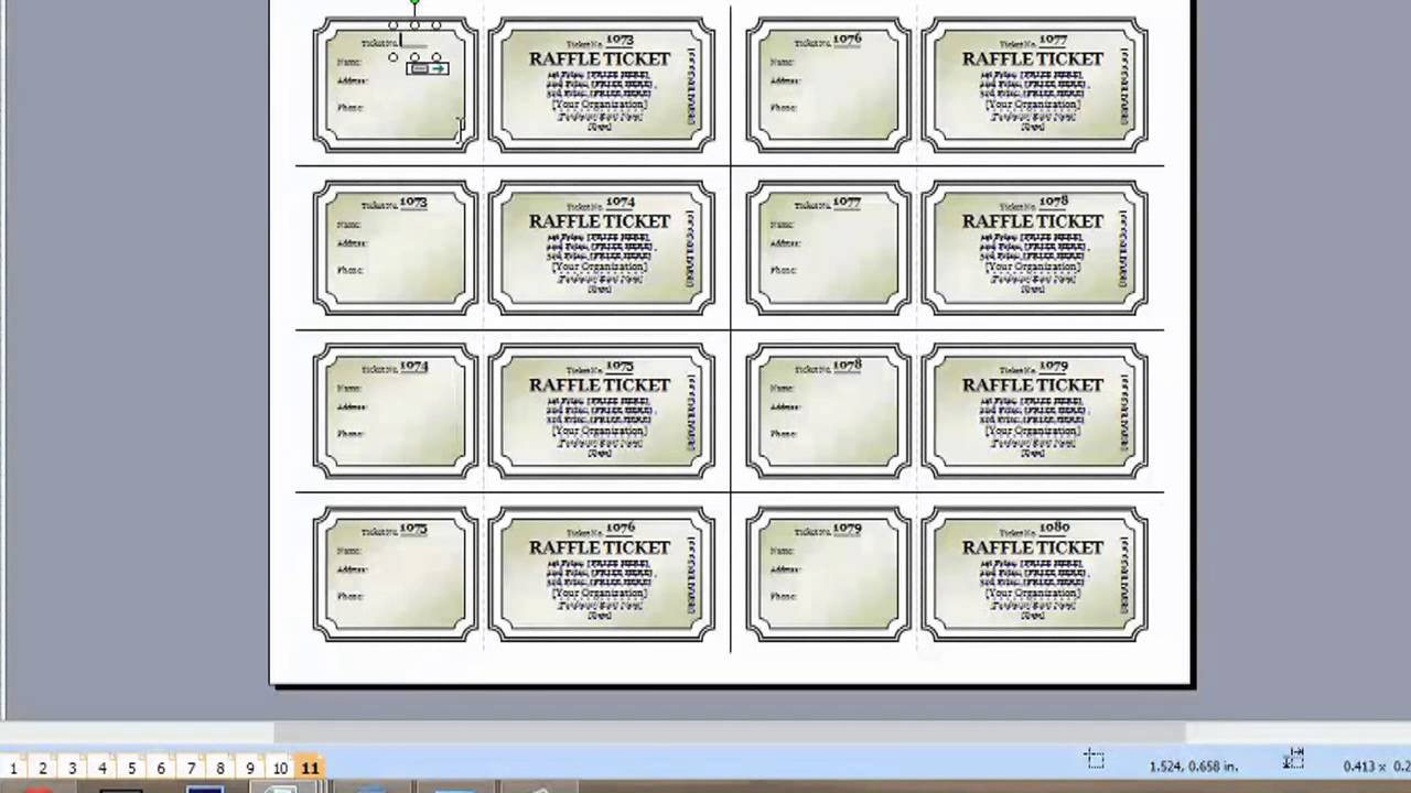 How to Add More Pages for a Raffle Ticket in Microsoft Publi... : Microsoft  Graphic Design Programs