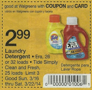 Walgreens: Tide Simply Clean &  Fresh for $2.24 starting 3/23 ...