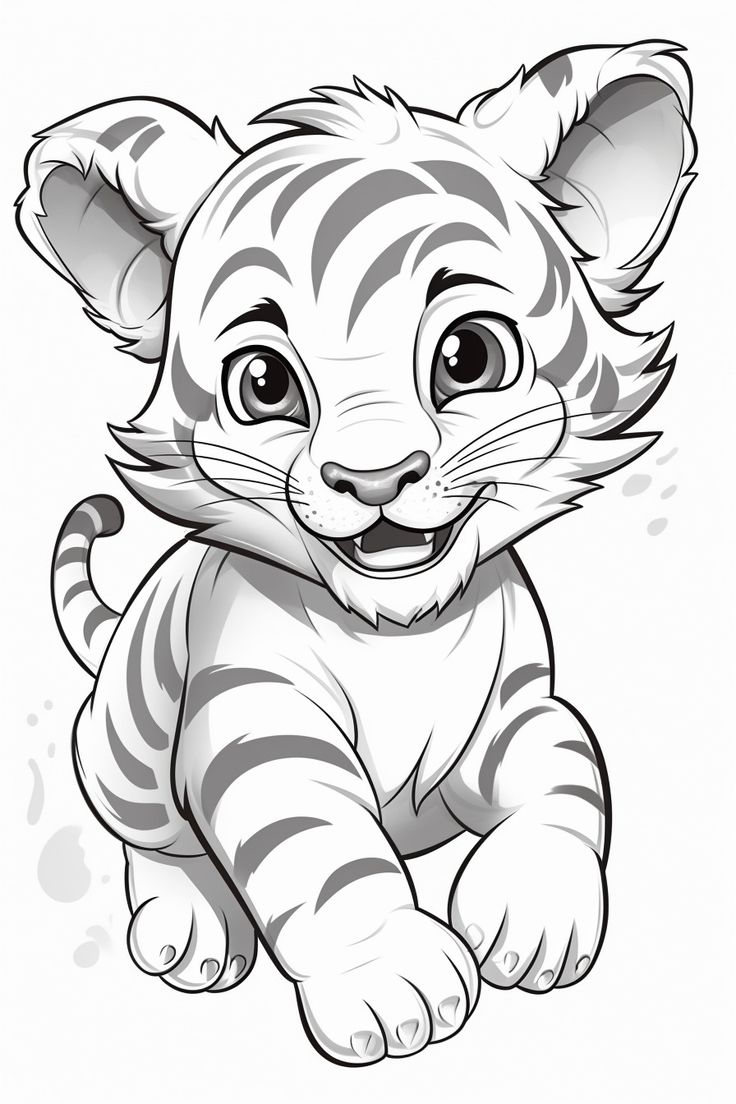Top Printable Tiger Coloring Pages For Kids