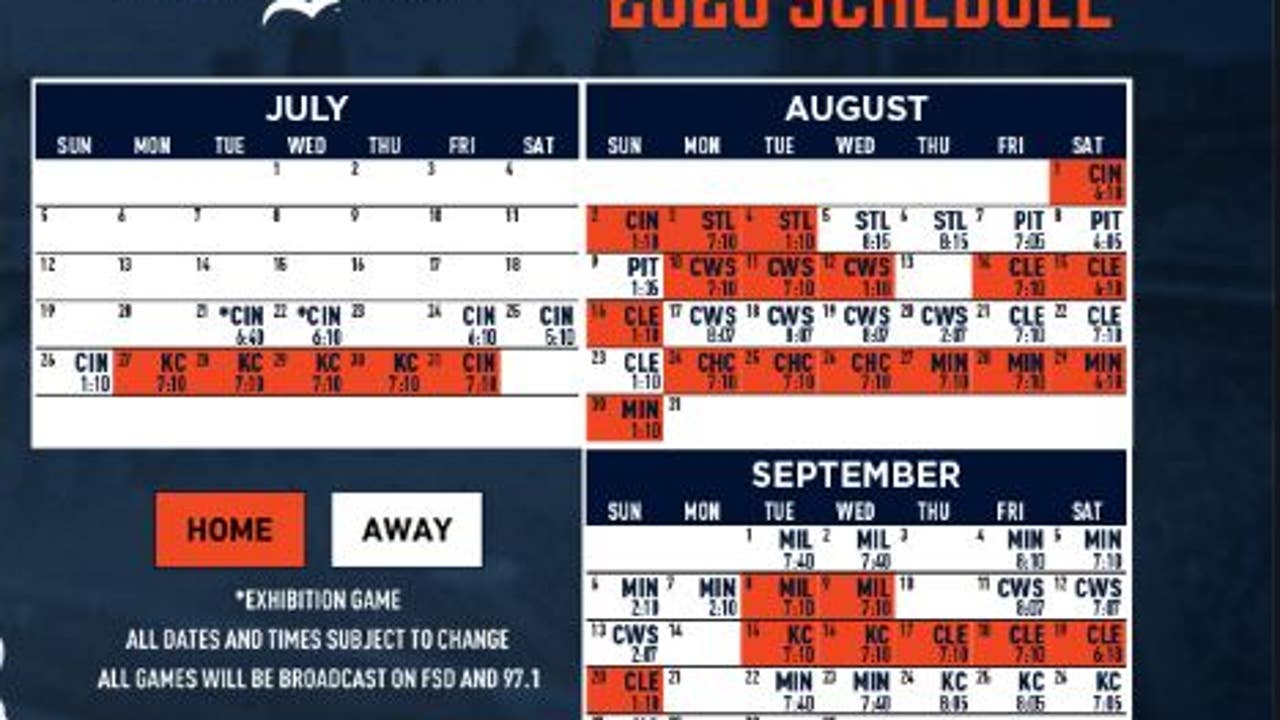1986 Free Press Detroit Tigers Schedule