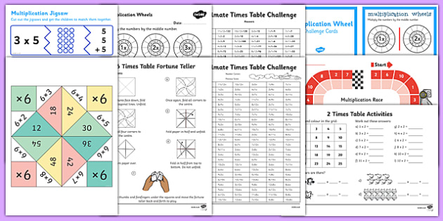 KS2 Times Tables Bumper Activity Pack (teacher made)
