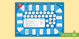 Multiplication Muddle 7x Table Board Game (teacher made)