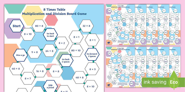Times Table Board Games - Teacher-Made Learning Resource