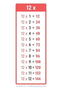 printable times table chart up to 12