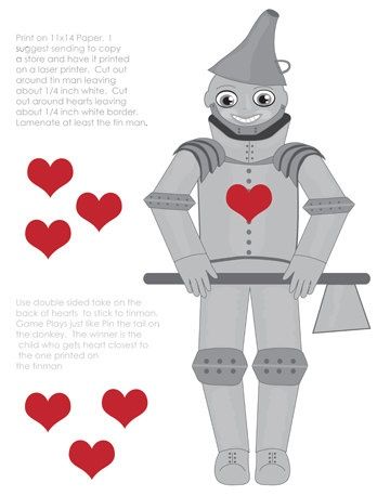 printable tin man heart