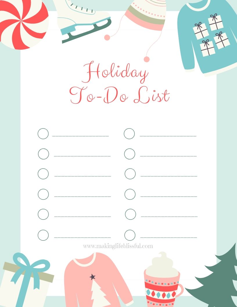 printable to do list for christmas