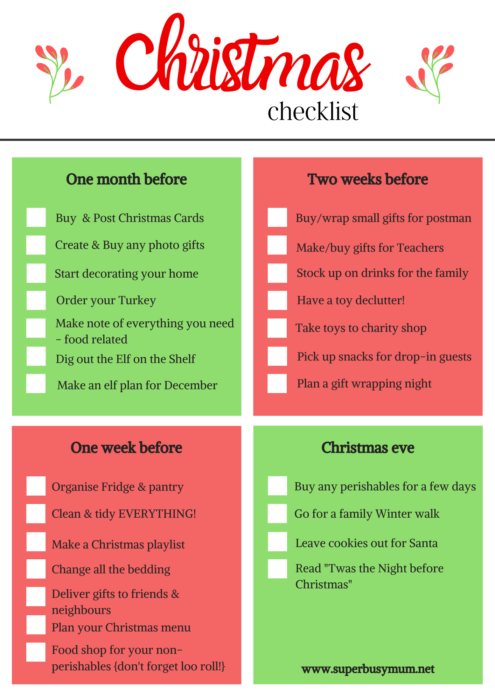 printable to do list for christmas