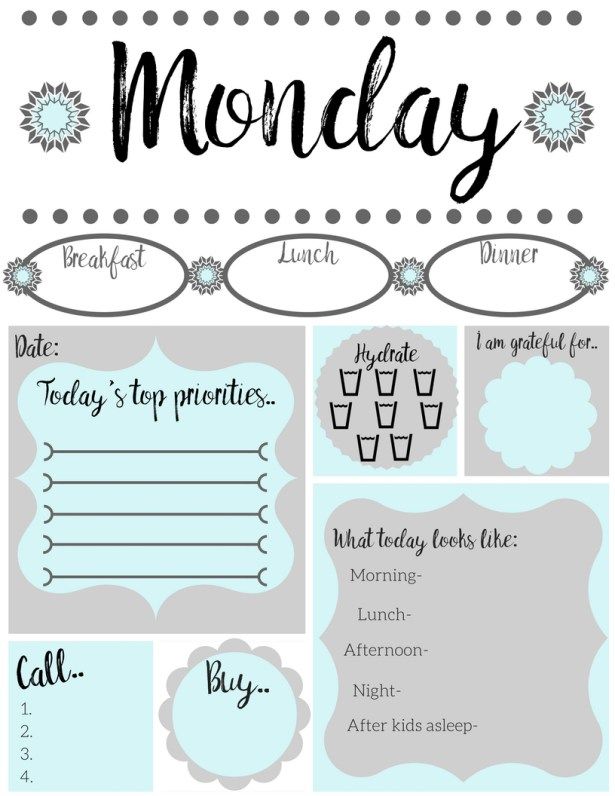 Free printable daily to-do list - Simply Happy Mama