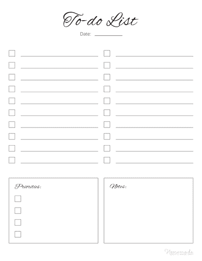 printable to do list for moms