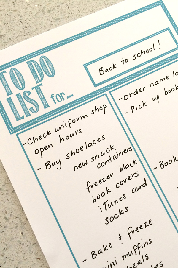 printable to do list for school