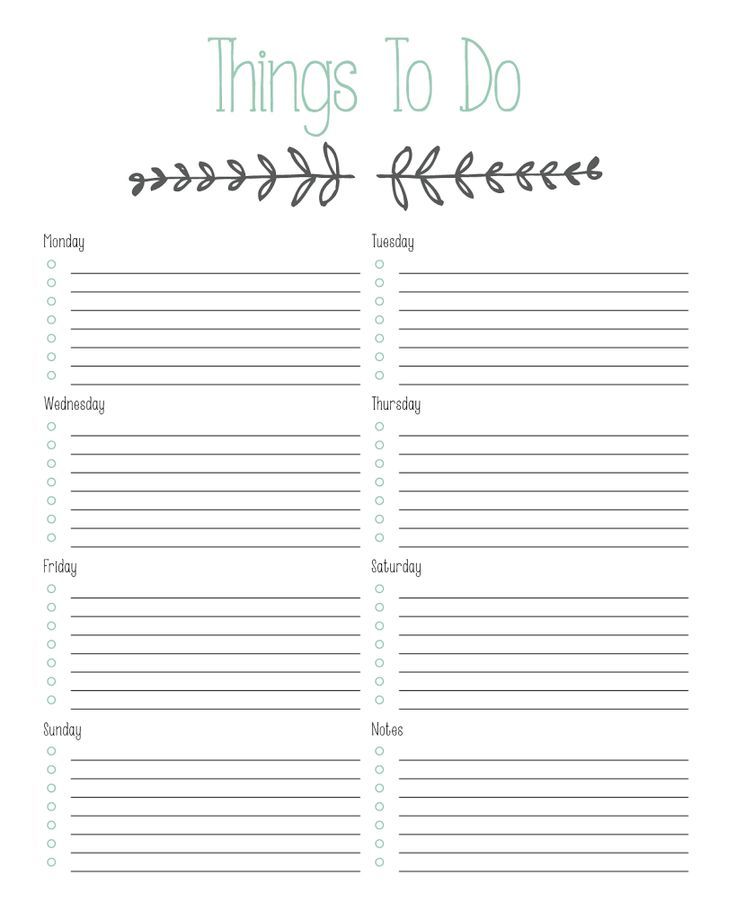 School To-Do List Template in PDF