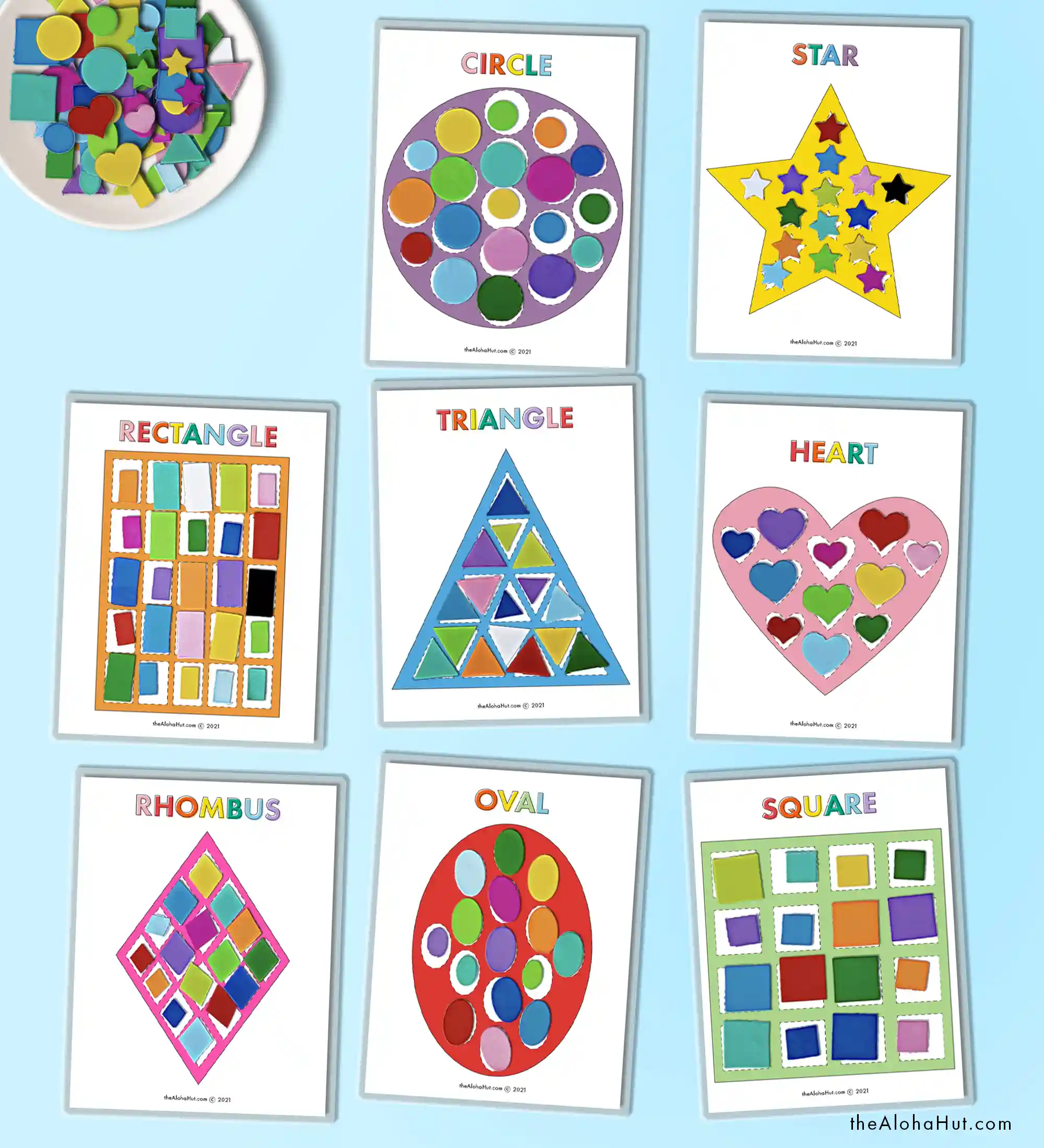 Shape Sorting Activity for Toddlers - The Aloha Hut