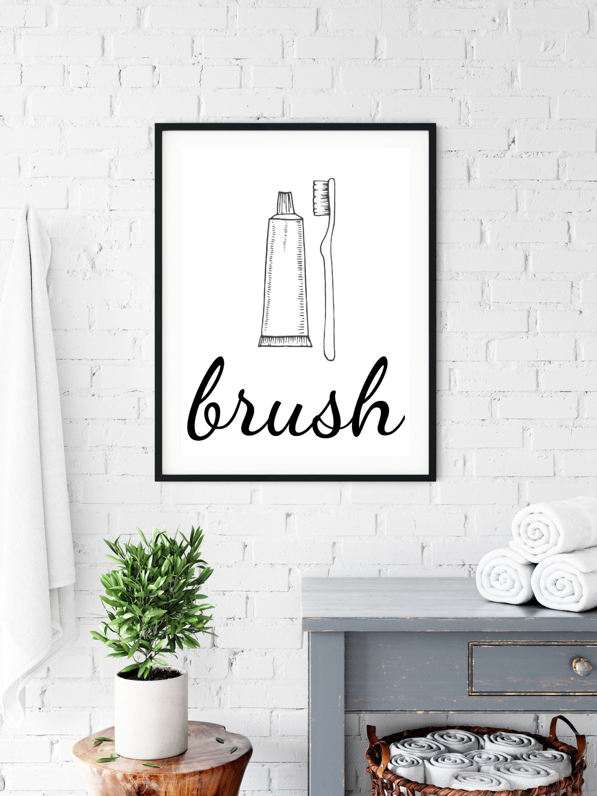 printable toilet wall art