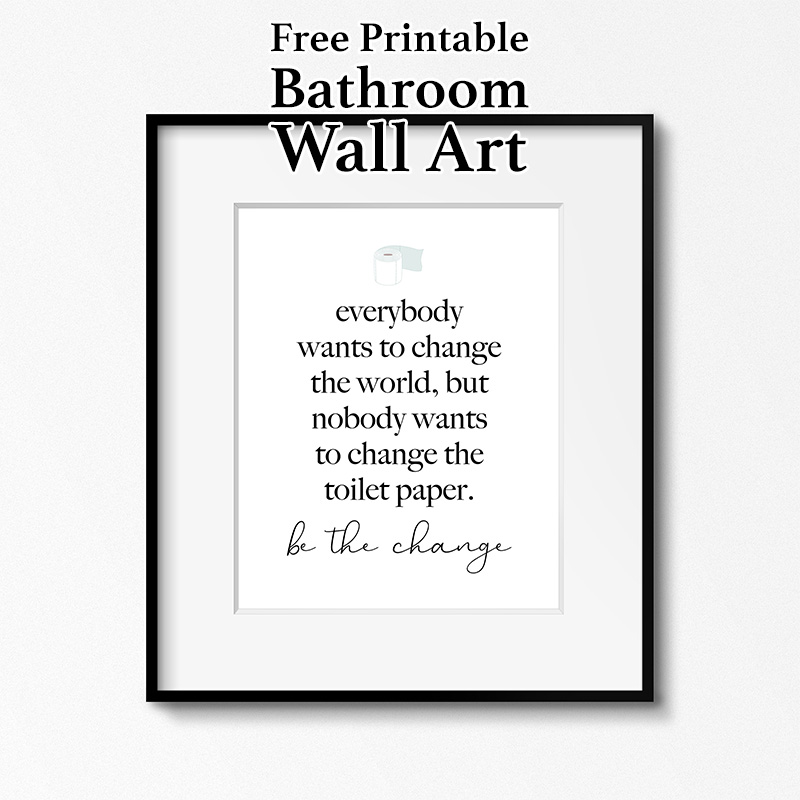 printable toilet wall art