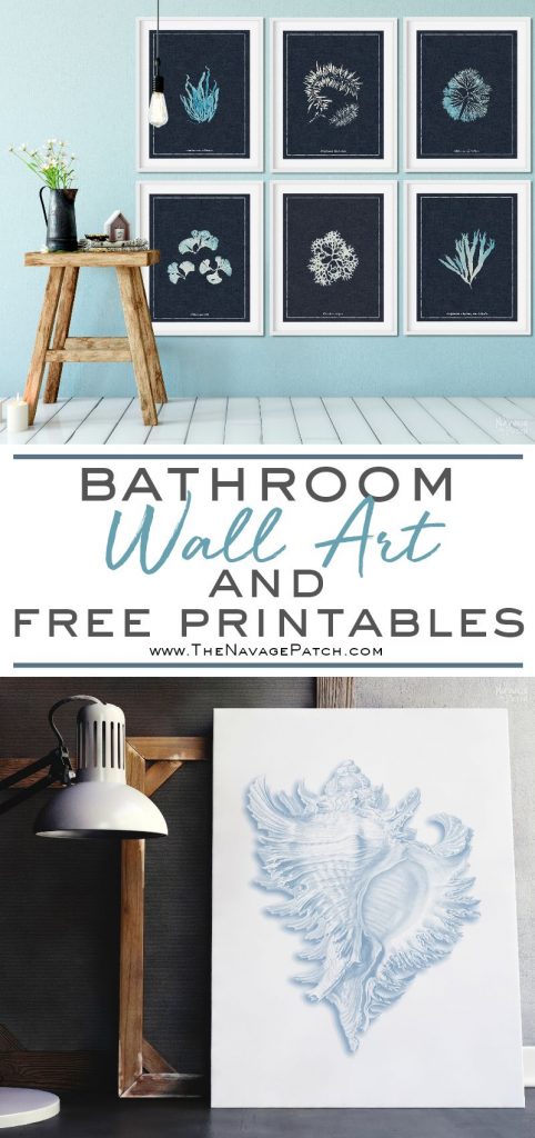 Bathroom Wall Art and Free Printables - The Navage Patch