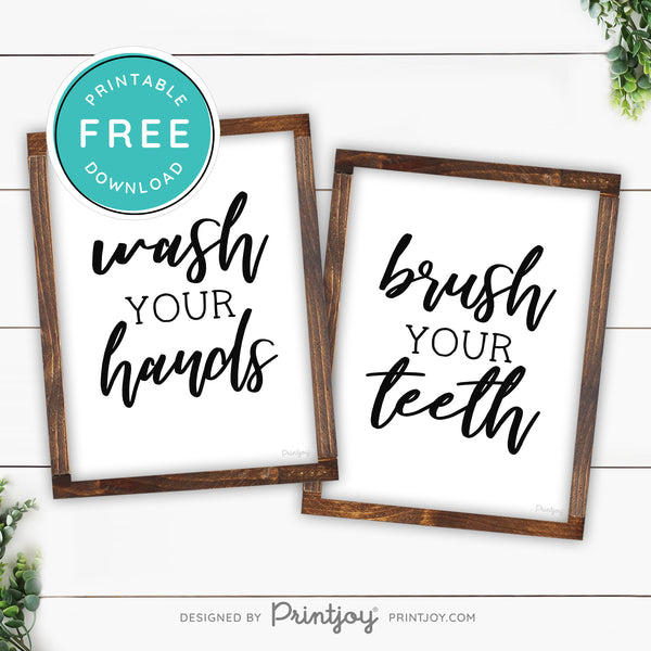 printable toilet wall art