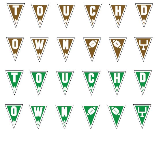FREE Football Tailgater Printables from 9 to 5 Mom | Catch My Party