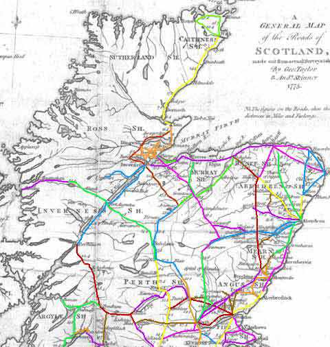 printable touring map of scotland