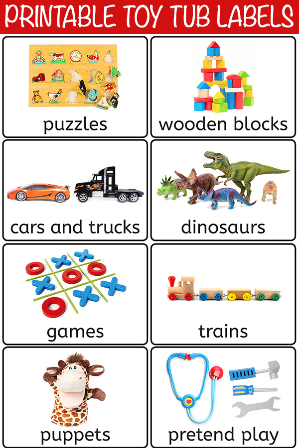 28 Free Printable Toy Bin Labels for Playroom Storage
