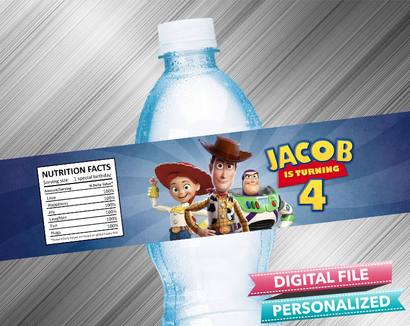 printable toy story water bottle labels