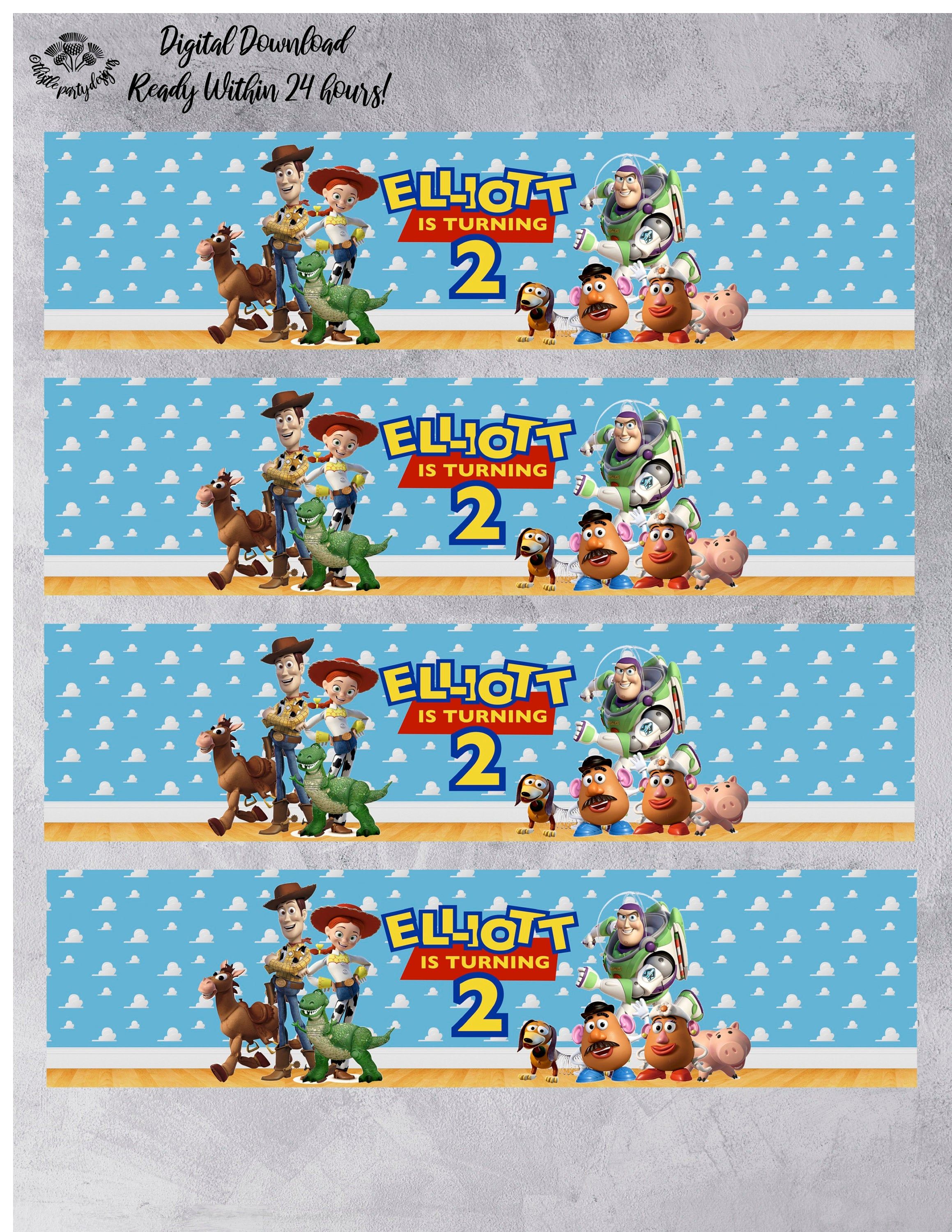 printable toy story water bottle labels