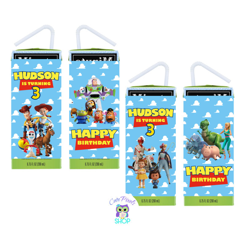 printable toy story water bottle labels
