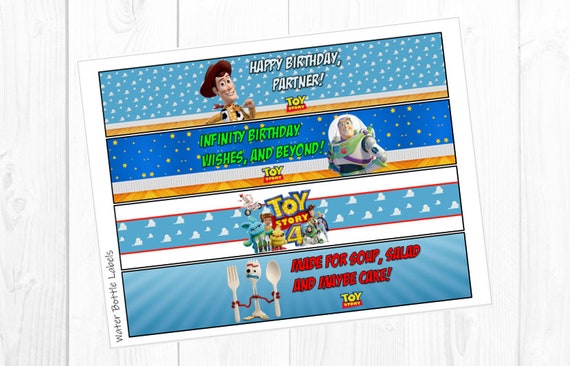 printable toy story water bottle labels