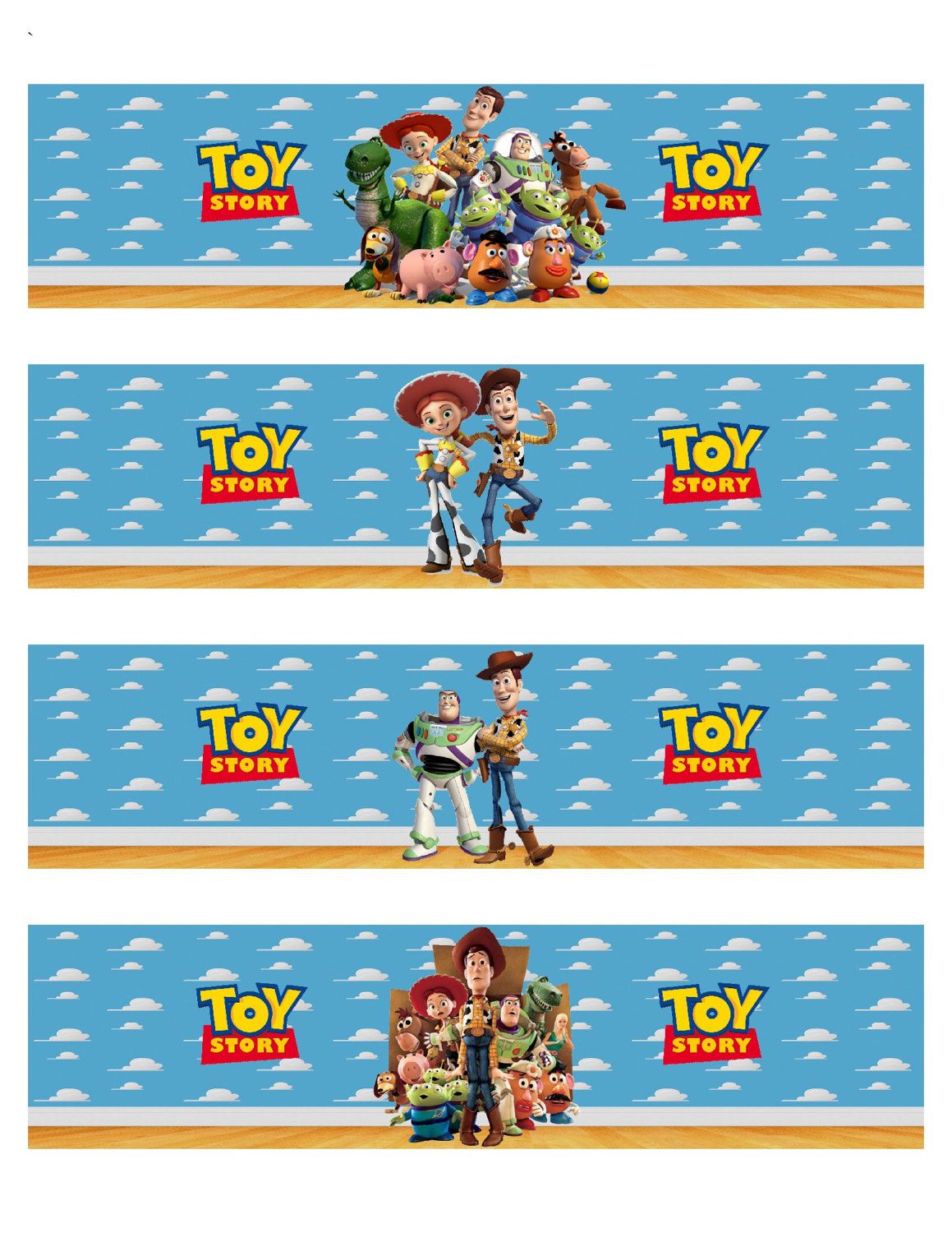 printable toy story water bottle labels