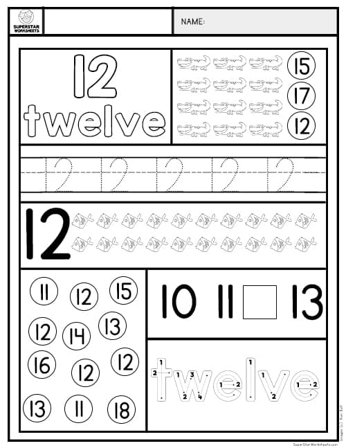 Preschool Number Worksheets -Worksheets Library