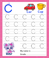 printable tracing letter o