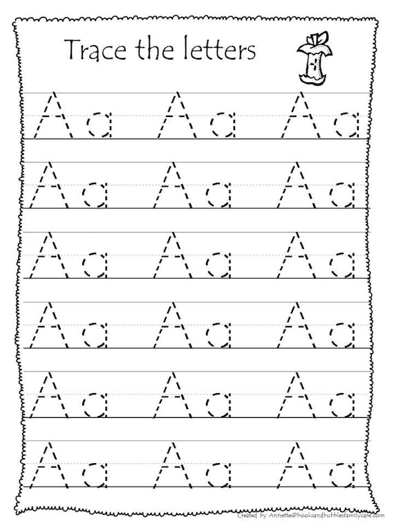 26 Printable Trace the Alphabet Worksheets. Preschool-kdg Phonics ...