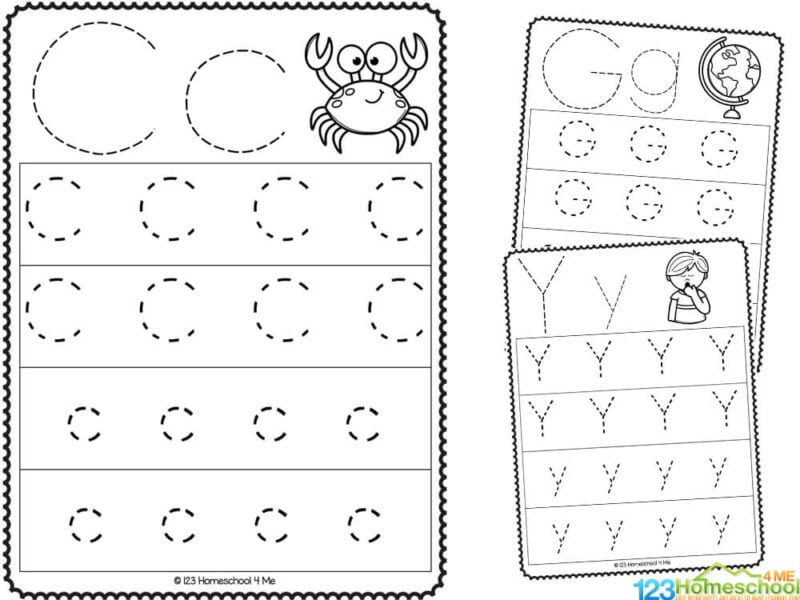 ✏ Free Printable Preschool Worksheets Tracing Letters