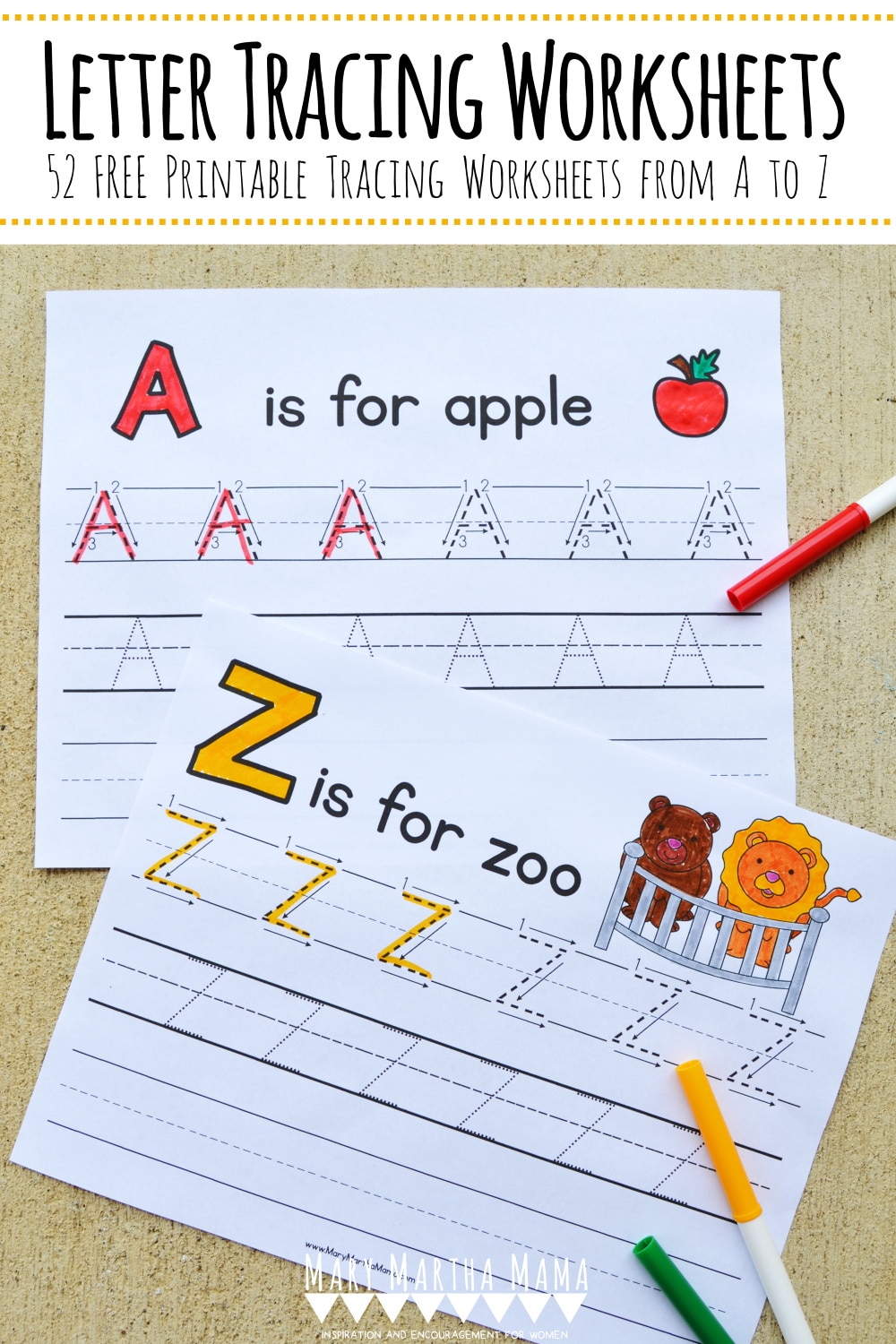 printable tracing letters make your own