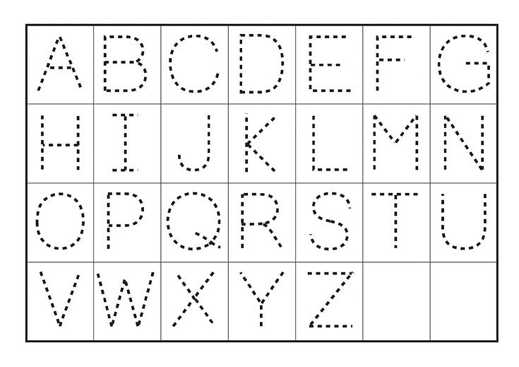 printable tracing letters worksheet