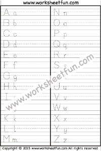 printable tracing letters
