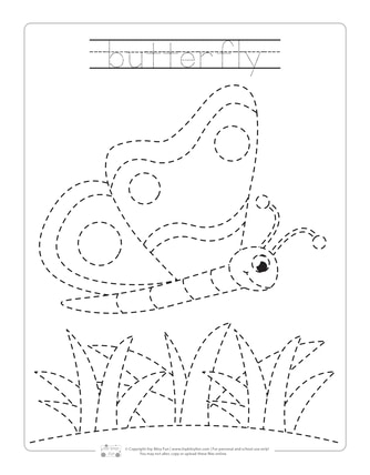Spring Tracing Worksheets - Itsy Bitsy Fun