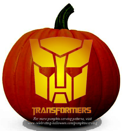 Free Transformers Pumpkin Carving Stencils - Celebrating Halloween