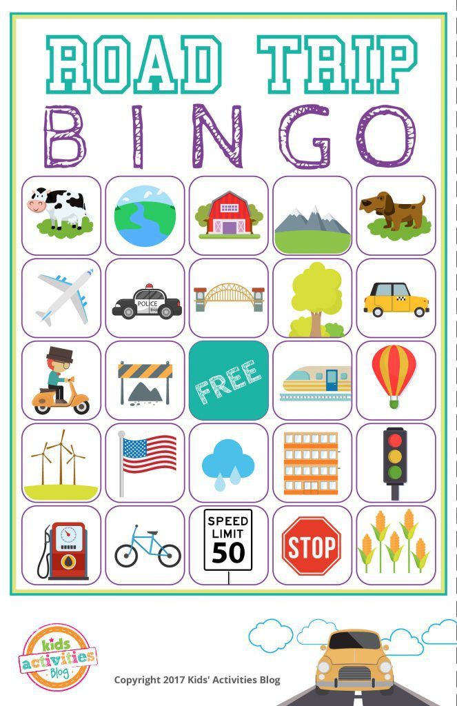 printable travel bingo cards