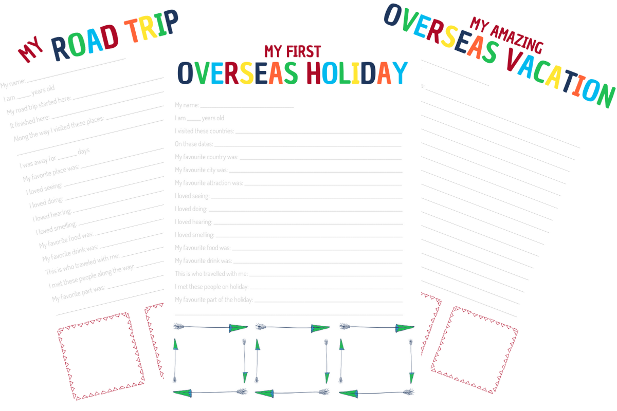 printable travel journal