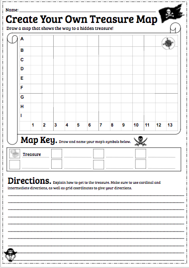 Create Your Own Treasure Map - Worksheets Library