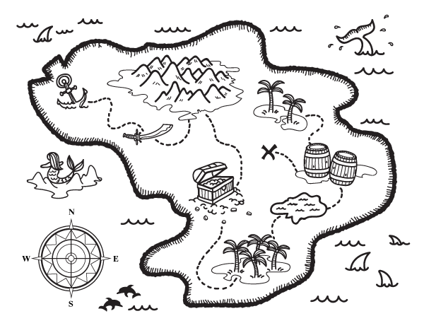 printable treasure map