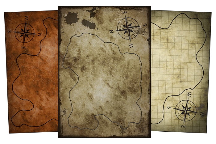 Printable Blank Treasure Map Templates | Just Family Fun