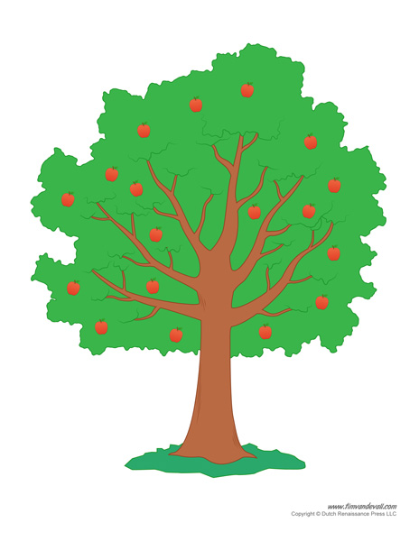 Apple Tree Template - Tims Printables