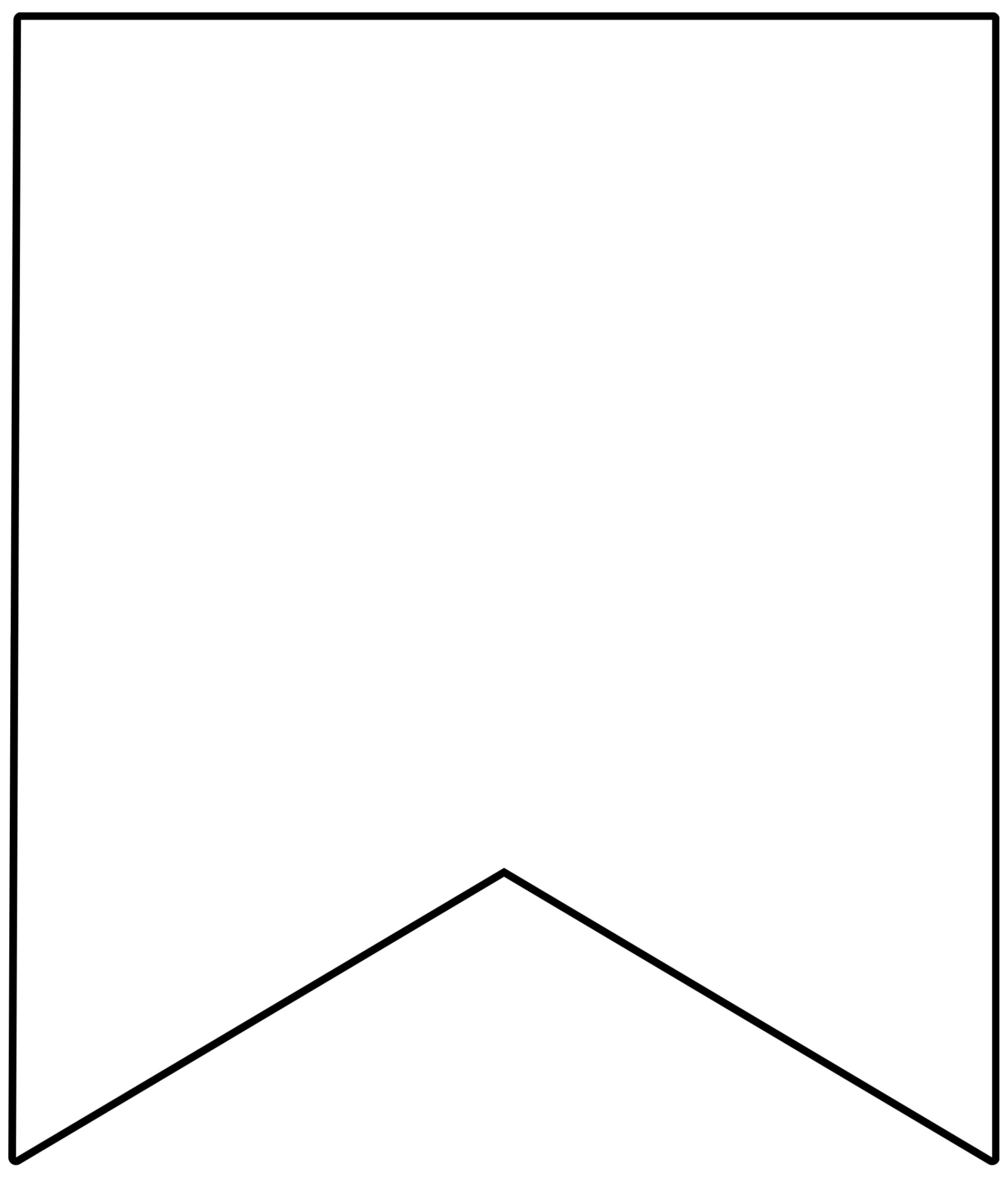 Free printable triangle banner template, Download Free printable