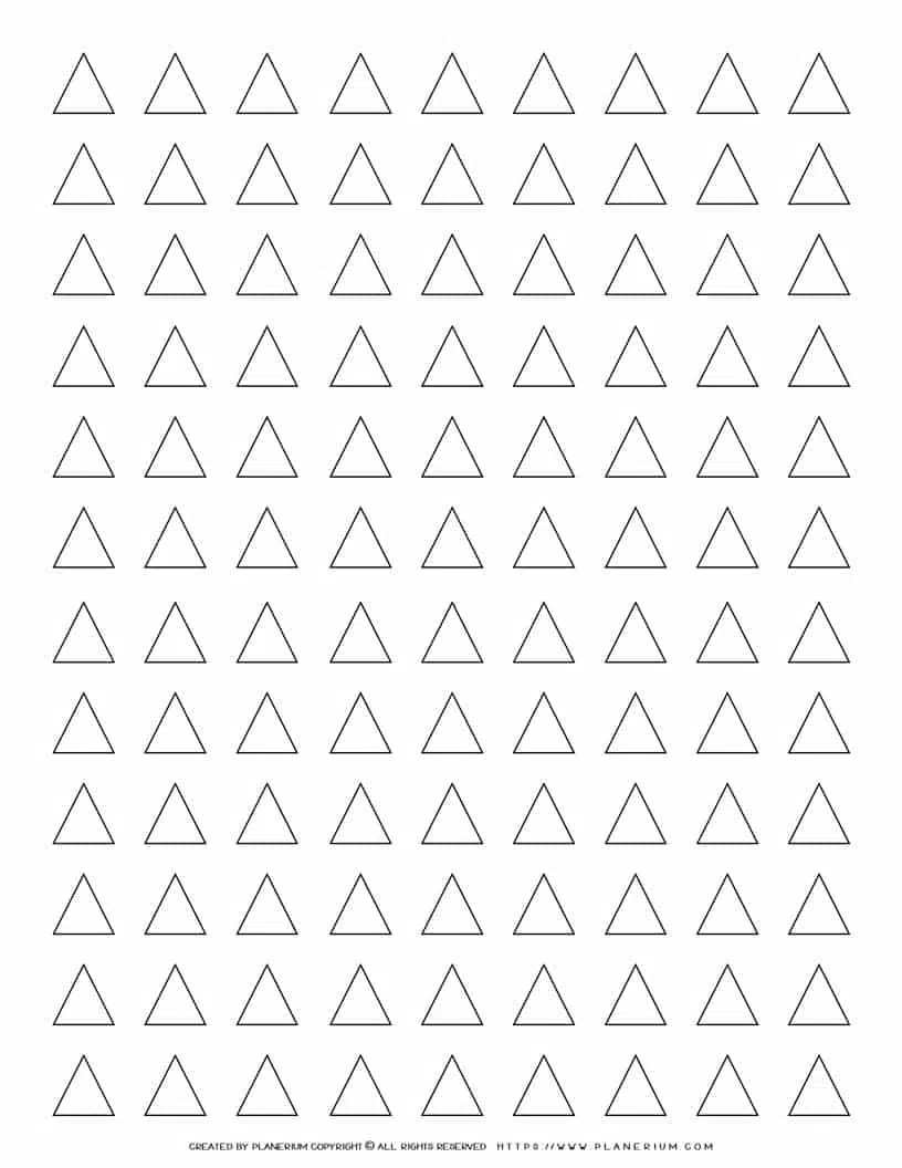 printable triangle grid
