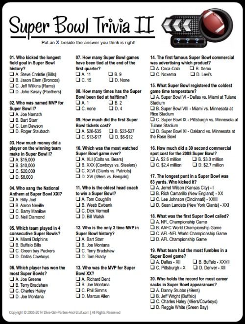 Super Bowl Trivia Questions | Last Updated Jan 15 2024