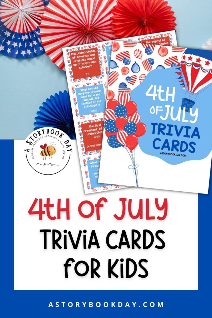 4th of July Trivia Cards for Kids: Free Printable Trivia Questions