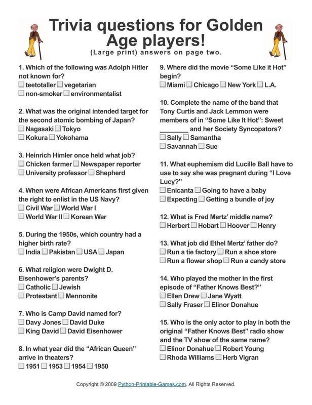 print-games-now-the-home-of-printable-party-games-and-trivia-worksheets-library for Free Printable 1960 Trivia Questions And Answers Printable Print Games Now! The Home of Printable Party Games and Trivia - Worksheets Library for Free Printable 1960 Trivia Questions And Answers Printable