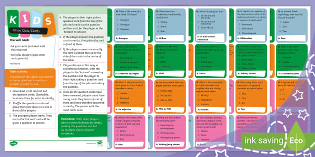 Trivia Questions For Kids - Parents (Teacher-Made) - Twinkl